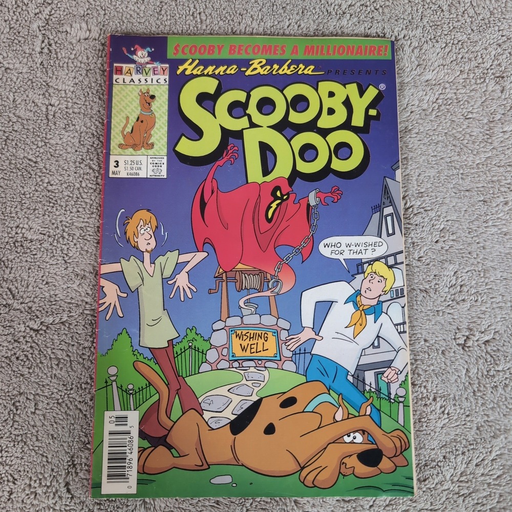 Vintage Scooby-Doo Harvey Classics Comic Book Issue 3 May 1993 Hanna-Barbera